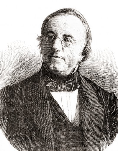 Schweiziska fysikern Auguste Arthur de la Rive, från Les Merveilles de la Science, pub.1870. av French School