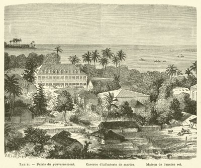 Tahiti (gravyr) av French School