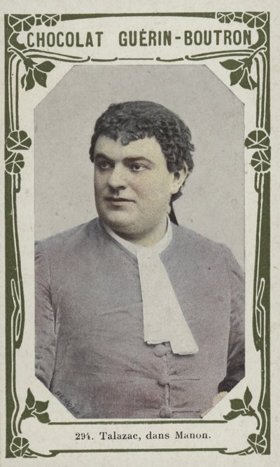 Talazac, i Manon (färgad bild) av French School