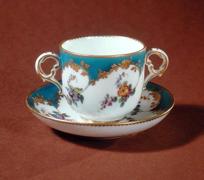 Tasse a toilette, Vincennes verkstad (porslin) av French School
