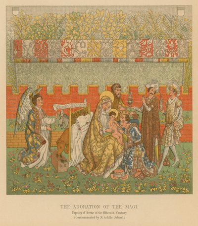 Tillbedjan av Magi av French School
