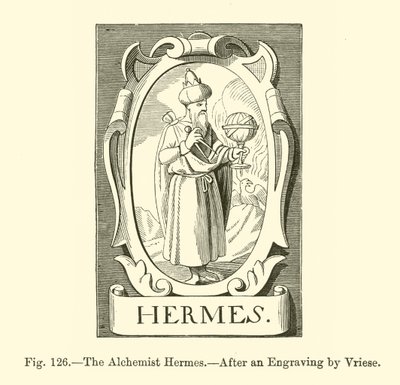 Alkemisten Hermes (gravyr) av French School