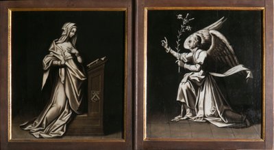 Bebådelsen. Triptyk av Aubery av French School