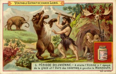 Den antediluvianska perioden, Liebig Card av French School