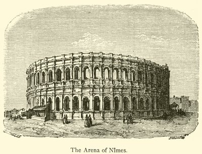 Arenan i Nimes (gravyr) av French School
