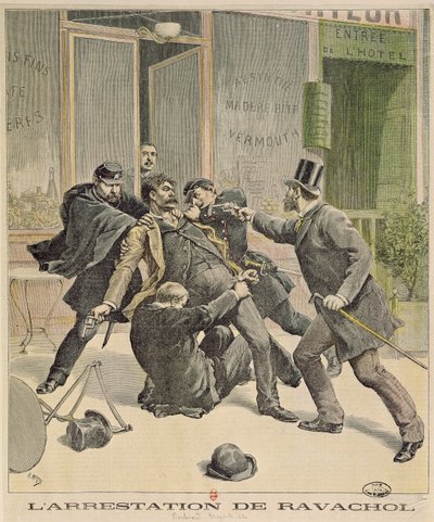 The Arrest of Ravachol, forside af 