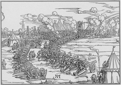 Charles Quints artilleripark, 1530 av French School