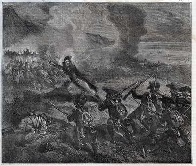 Slaget vid Loano inträffade den 23-24 november 1795 under den första koalitionens krig - New National Encyclopedia av Maurice La Charest - 1870 - av French School