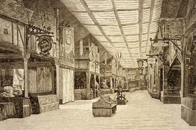 Bazar de la Charité i Paris före branden den 4 maj 1897 av French School