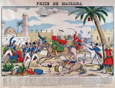 The Capture of Mascara av fransmännen under kommando av Bertrand Clauzel 1835 av French School