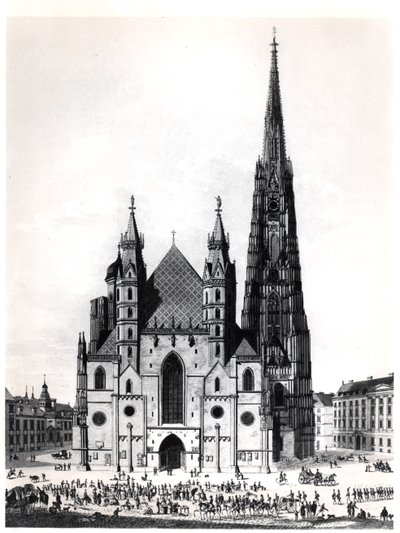 Stefansdomen i Wien, 1821 av French School