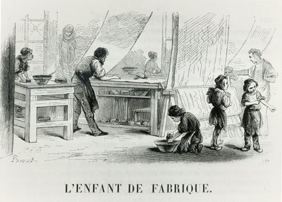 Fabrikens barn, ca. 1842 av French School