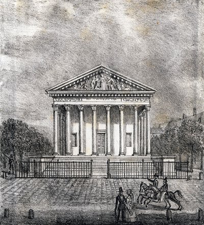 Madeleinekyrkan - "Alphabet Picturesque des Monumens de Paris" ca 1840 (gravyr) av French School