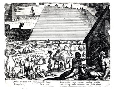 Byggandet av pyramiderna av French School