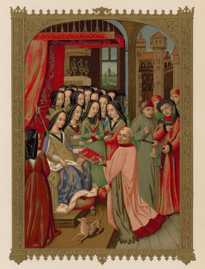 Hovet av Maria av Anjou, hustru till Karl VII av French School