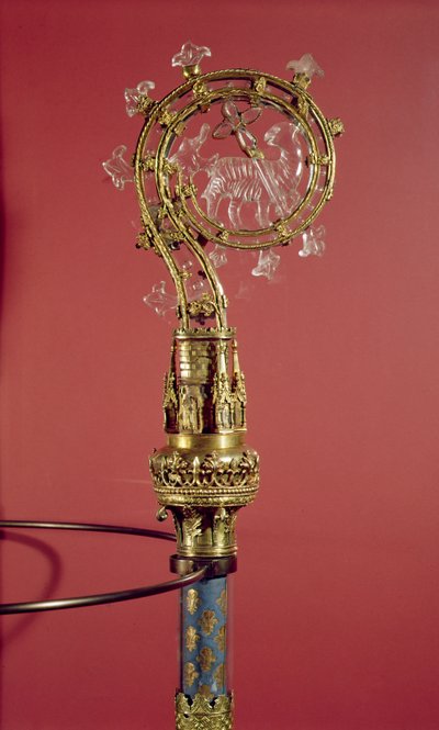 The Crozier of the Abbedesses of the Cistercian Convent Abbaye du Lys (förgylld silver och bergskristall) av French School