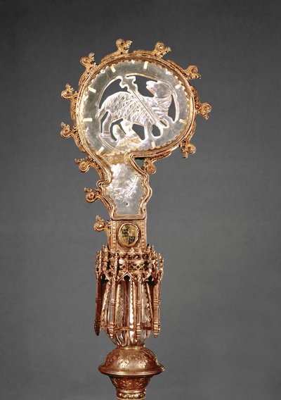 The Crozier of the Abbedesses of the Cistercian Convent Abbaye du Lys (förgylld silver och bergskristall) av French School