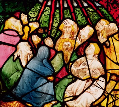Den Helige Andes nedstigning, ca 1400 av French School