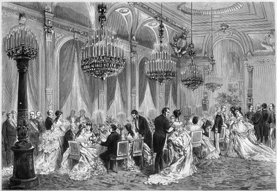Diplomatkårens middag vid en mottagning anordnad av Adolphe Thiers på Palais de l