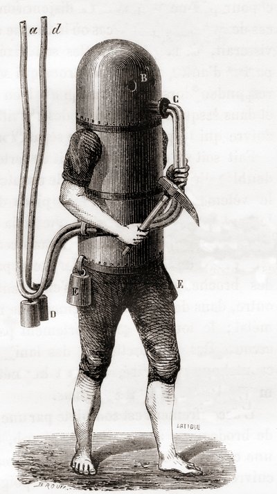 Karl Heinrich Klingerts dykarmaskin av French School