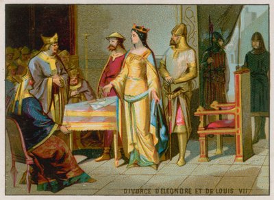 Skilsmässan mellan Eleanor av Aquitaine och Ludvig VII av French School