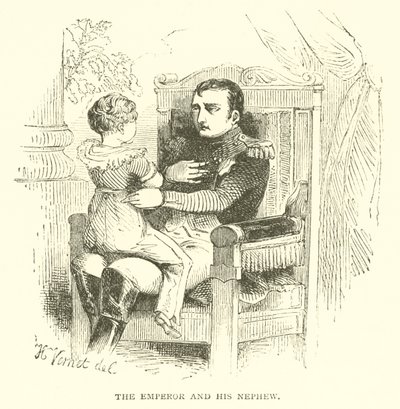 Kejsaren och hans brorson (gravyr) av French School