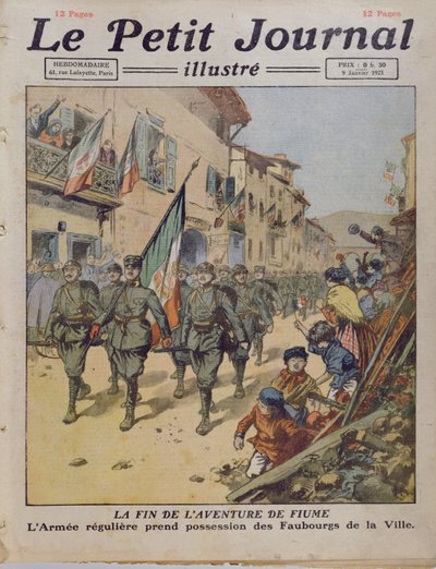 The End of the Fiume Adventure, från Le Petit Journal, 9 januari 1921 av French School