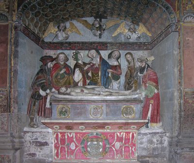 Gravläggningen, ca 1523 (målad sten) av French School
