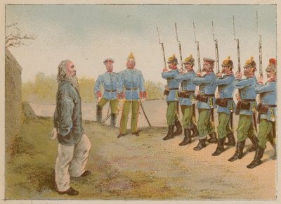 Avrättningen av Francois Debergue av French School