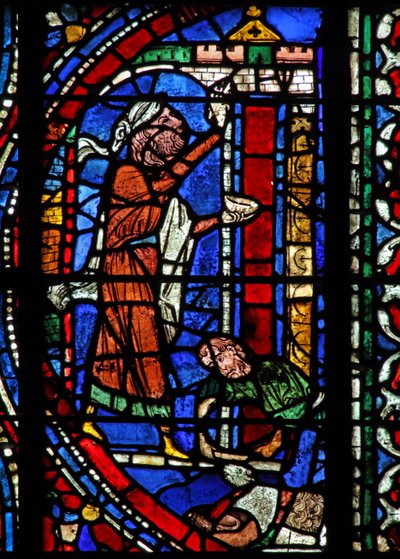 Exodusberättelsen: dörröverstycket är märkt med blodet från ett offrat lamm (nedan) vid påsken (w37) av French School