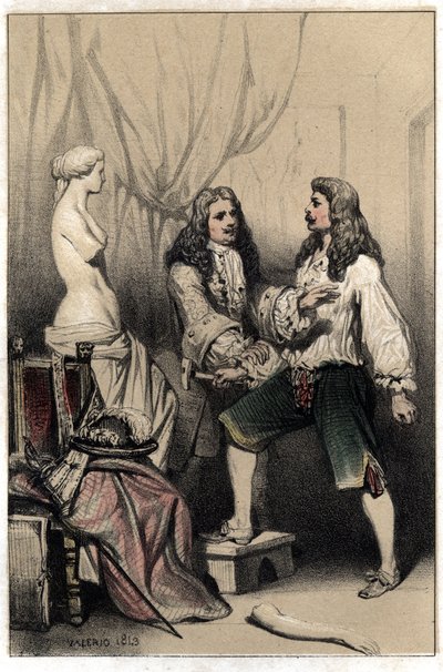 Den franske skulptören Pierre Puget (1620-1694) greps för att bryta sin Venus efter det mediokra förslag som föreslagits av hans sponsor Plate hämtat från "Scenes de la vie d