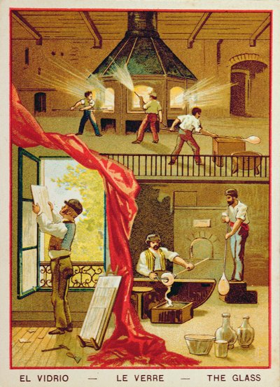 Glaset, illustration från en barnbok av French School