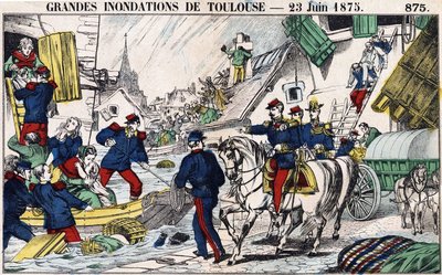 De stora översvämningarna i Toulouse den 23 juni av French School