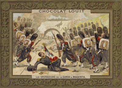 Gardets grenadjärer vid slaget vid Magenta, 1859 av French School