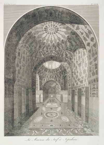 The House of the Jew at Isfahan, från Voyages du Chevalier Chardin en Perse, et autres Lieux d