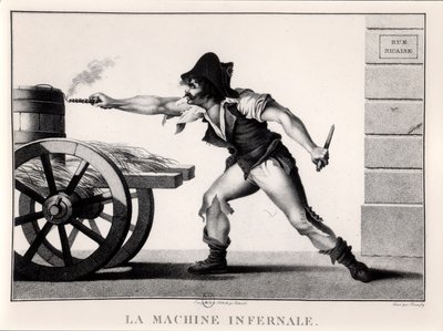 The Infernal Machine, rue Saint-Nicaise, Paris, 24 december 1800 av French School