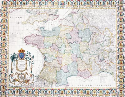 Konungariket Frankrike delades upp i lokala myndigheter 1751 av French School