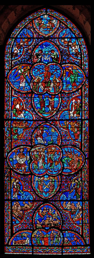Fönstret Last Judgment av French School