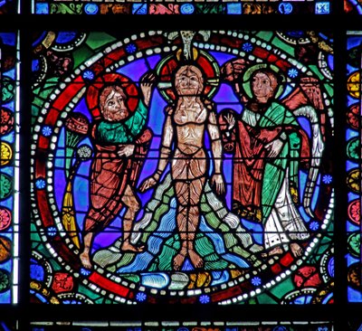 The Life of Christ window: Jordan Baptism (w50) av French School