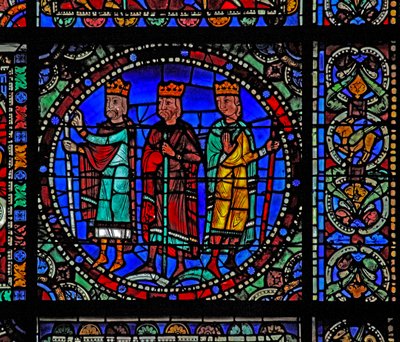 The Life of Christ window: Magi som reser (w50) av French School