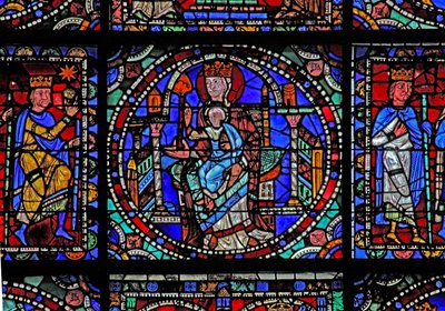 The Life of Christ window: the Virgin & Child (w50) av French School