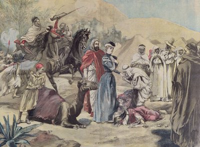 En europeisk kvinnas äktenskap med en arabisk hövding, från Le Petit Journal, 1899 av French School