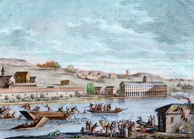 Nantes drunkning, skräckvälde, 1793 av French School
