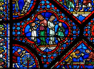 Noahfönstret: ett par nefilimer (w47) av French School