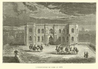 Observatoriet i Paris 1671 (gravyr) av French School