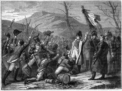De hundra dagarna - mars 1815: La Bedoyere ansluter sig till Napoleon - De hundra dagarna: Charles Angelique Francois Huchet de La Bedoyere (Labedoyere av French School