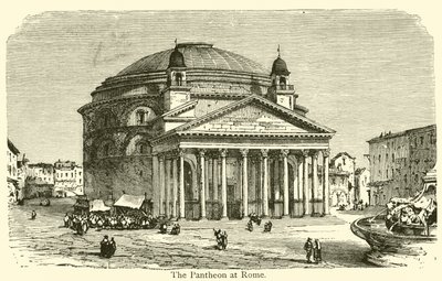 Pantheon i Rom (gravyr) av French School
