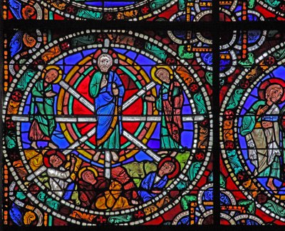 The Passion window: The Transfiguration (w51) av French School