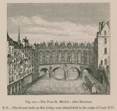 Pont St. Michel; efter Martinet av French School