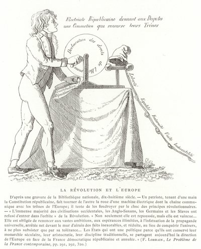 Revolutionen och Europa av French School